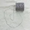 Steel-colored, hollowed-out square stainless steel coiled chain, loose chain, titanium steel handcrafted accessories, necklace jewelry raw materials Specification image